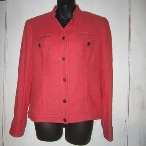 New York Jones Signature Coral Blazer - Medium